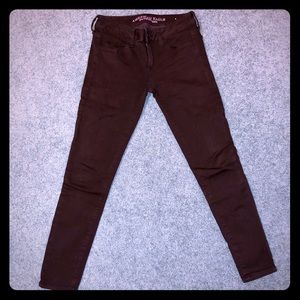 American Eagle super stretch black jeggings
